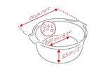 Moule à soufflé Peugeot Appolia en céramique rouge Ø22cm