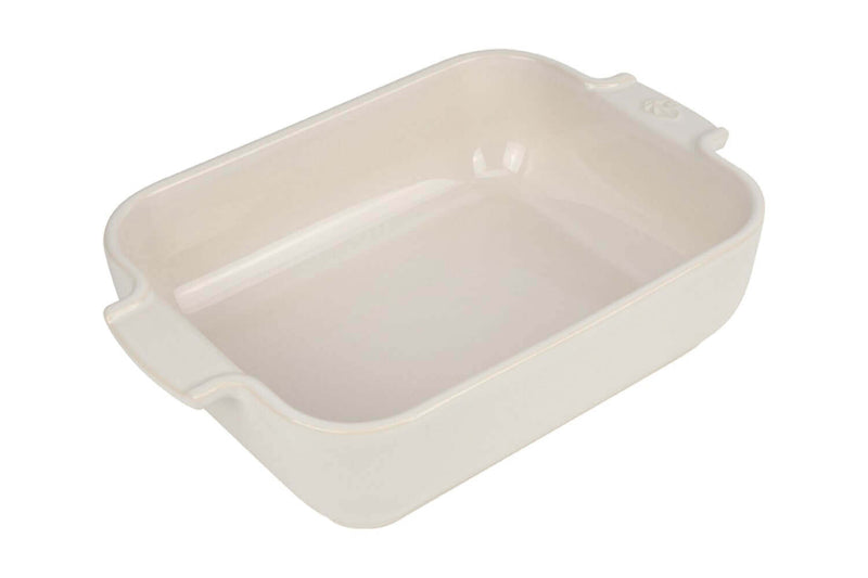 Plat four rectangle Peugeot Appolia en céramique écru 20x15,5x5,5cm