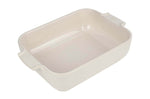 Plat four rectangle Peugeot Appolia en céramique écru 20x15,5x5,5cm