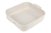 Plat four carré Peugeot Appolia en céramique écru 28x22,5x6,5cm