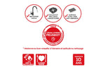 Plat four rectangle Peugeot Appolia en céramique rouge 26x20x6,5cm