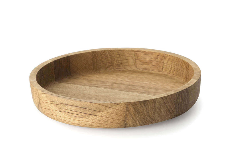 Plateau de service rond Continenta Ø25x4,8cm - Chêne