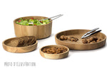 Plateau de service rond Continenta Ø25x4,8cm - Chêne