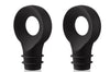Set de 2 bouchons arrondis Vacu vin noir