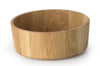 Saladier rond bord droit Continenta en bois de chêne Ø31x12cm