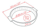 Tourtière Peugeot Appolia en céramique rouge Ø28cm