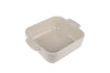 Plat four individuel carré Peugeot Appolia en céramique écru 13x13x4,5cm