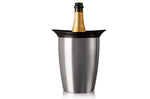 Seau refroidisseur à Champagne Vacu Vin en acier brossé