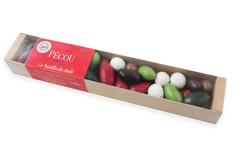 Chocolats Pécou Féérie de Noël - assortiment de friandises - 120 g