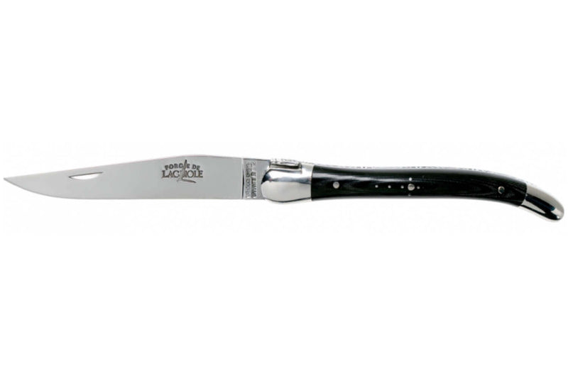 Couteau pliant Forge de Laguiole manche noir 12cm