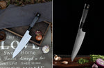 Couteau de chef Xin XinCare acier inoxydable 18cm manche noir