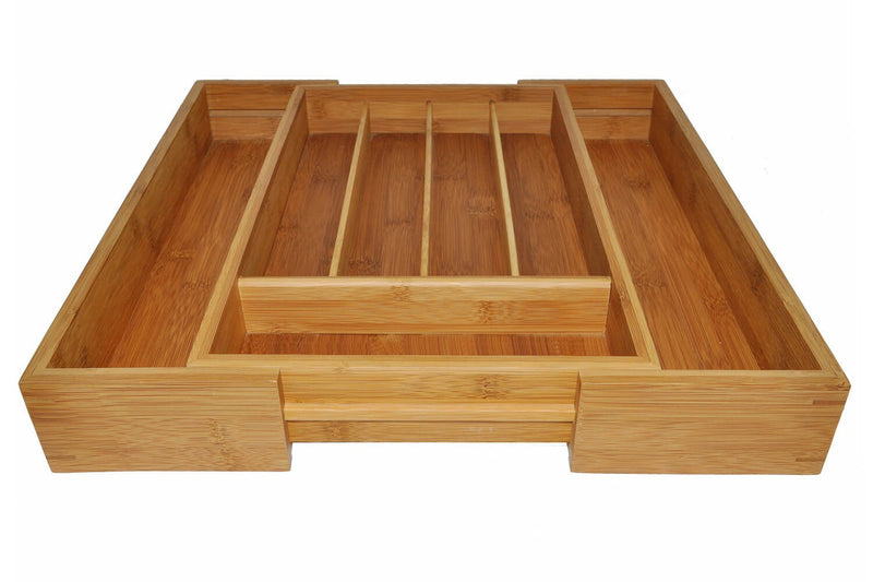 Range-couverts ajustable Point Virgule en bambou