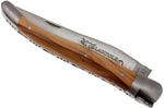 Couteau pliant Laguiole en Aubrac en olivier manche 12cm