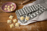 Moule à raviolis Marcato Classic 24 empreintes carrées + mini rouleau en bois
