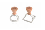 Set de 2 emporte pièces à raviolis Marcato motifs ronds et carrés