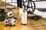 Support pour essuie-tout Kitchen Craft design industriel en métal et bois