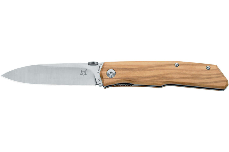Couteau pliant FOX Terzuola FX-525 OL manche olivier 11cm + étui ceinture