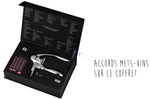 Coffret tire bouchon L'Atelier du vin Oeno Box Sommelier métal chromé