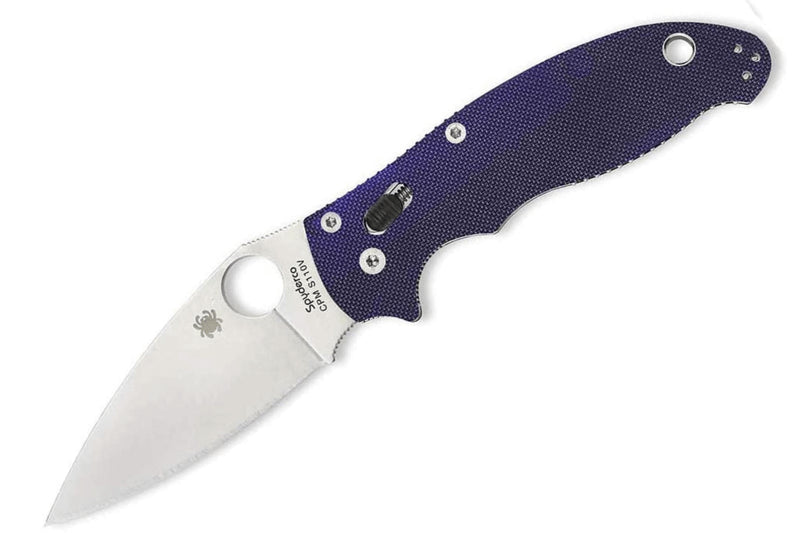 Couteau pliant Spyderco Manix 2 C101GPDBL2 manche G10 bleu 11,8cm