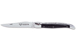 Couteau pliant Laguiole en Aubrac en ébène manche 12cm