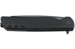 Couteau pliant CRKT LCK + TANTO BLACK-OUT 3802K manche nylon/fibres de verre 10,5cm