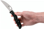 Couteau pliant Spyderco Endura 4 C10FPWCBK Wharncliffe en nylon/fibre de verre noir 12,6cm