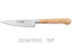 Coffret de 3 couteaux en genévrier Laguiole en Aubrac : Office + Universel + Chef