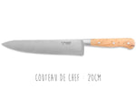 Coffret de 3 couteaux en genévrier Laguiole en Aubrac : Office + Universel + Chef