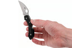 Couteau pliant Spyderco Dragonfly 2 C28FPWCBK2 Wharncliffe manche en nylon/fibre de verre noir 8,5cm