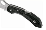 Couteau pliant Spyderco Dragonfly 2 C28FPWCBK2 Wharncliffe manche en nylon/fibre de verre noir 8,5cm