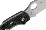 Couteau pliant Spyderco Dragonfly 2 C28FPWCBK2 Wharncliffe manche en nylon/fibre de verre noir 8,5cm