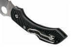 Couteau pliant Spyderco Dragonfly 2 C28FPWCBK2 Wharncliffe manche en nylon/fibre de verre noir 8,5cm