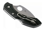 Couteau pliant Spyderco Dragonfly 2 C28FPWCBK2 Wharncliffe manche en nylon/fibre de verre noir 8,5cm