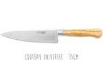 Coffret 3 couteaux en olivier Laguiole en Aubrac : Office + Universel + Chef