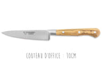 Coffret 3 couteaux en olivier Laguiole en Aubrac : Office + Universel + Chef