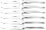 Coffret de 6 couteaux de table Laguiole en Aubrac Monobloc en inox brillant