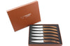 Coffret de 6 couteaux de table Laguiole en Aubrac L'Ecir manches en noyer