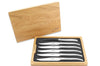 Coffret de 6 couteaux de table Laguiole en Aubrac tout inox manches mats