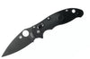 Couteau pliant Spyderco Manix 2 C101PBBK2 manche en nylon/fibre de verre noir 11,8cm