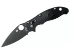 Couteau pliant Spyderco Manix 2 C101PBBK2 manche en nylon/fibre de verre noir 11,8cm
