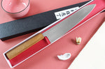 Couteau de chef japonais artisanal Wusaki Migaki G3 24cm