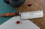 Couteau nakiri japonais artisanal Yoshimi Kato 16.5cm SG2 Damascus