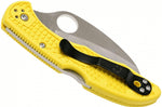 Couteau pliant Spyderco Tasman Salt 2 C106PYL2 manche nylon/fibre de verre jaune 10,8cm