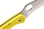 Couteau pliant Spyderco Tasman Salt 2 C106PYL2 manche nylon/fibre de verre jaune 10,8cm