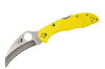 Couteau pliant Spyderco Tasman Salt 2 C106PYL2 manche nylon/fibre de verre jaune 10,8cm