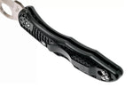 Couteau pliant Spyderco Tasman Salt 2 C106SBK2 dentelé manche nylon/fibre de verre noir 10,8cm