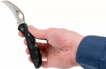 Couteau pliant Spyderco Tasman Salt 2 C106SBK2 dentelé manche nylon/fibre de verre noir 10,8cm