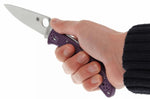 Couteau pliant Spyderco Endura 4 C10FPPR nylon/fibre de verre violet 12,6cm