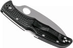 Couteau pliant Spyderco Endura 4 C10FSWCBK Wharncliffe denté nylon/fibre de verre noir 12,6cm