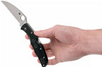 Couteau pliant Spyderco Endura 4 C10FSWCBK Wharncliffe denté nylon/fibre de verre noir 12,6cm